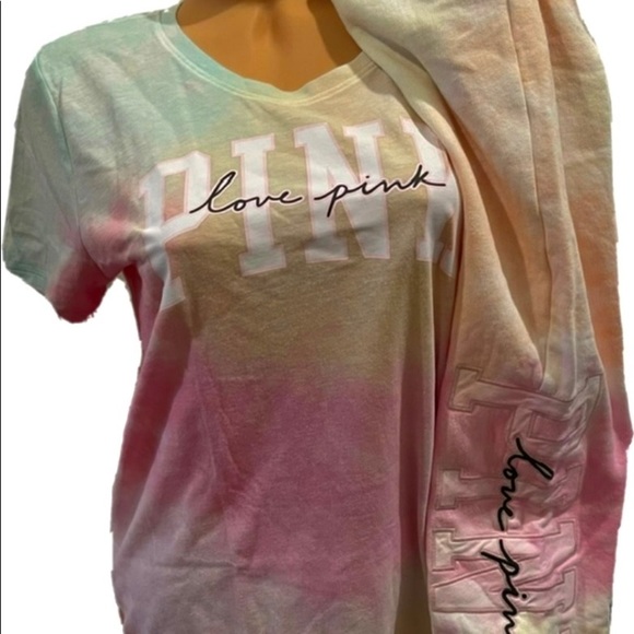 New Victorias Secret Pink full zip hoodie FREYA TIE DYE RARE ALL SIZES RARE - Picture 3 of 6